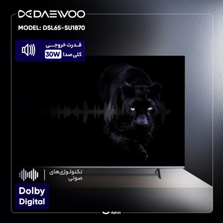 تلویزیون 65 اینچ ال ای دی هوشمند دوو مدل DSL-65SU1870