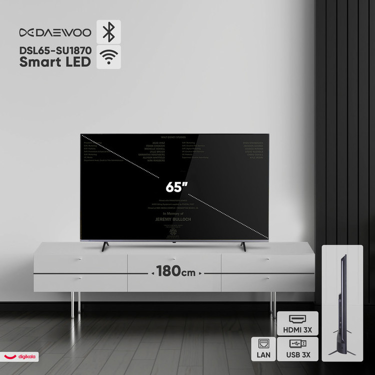 تلویزیون 65 اینچ ال ای دی هوشمند دوو مدل DSL-65SU1870