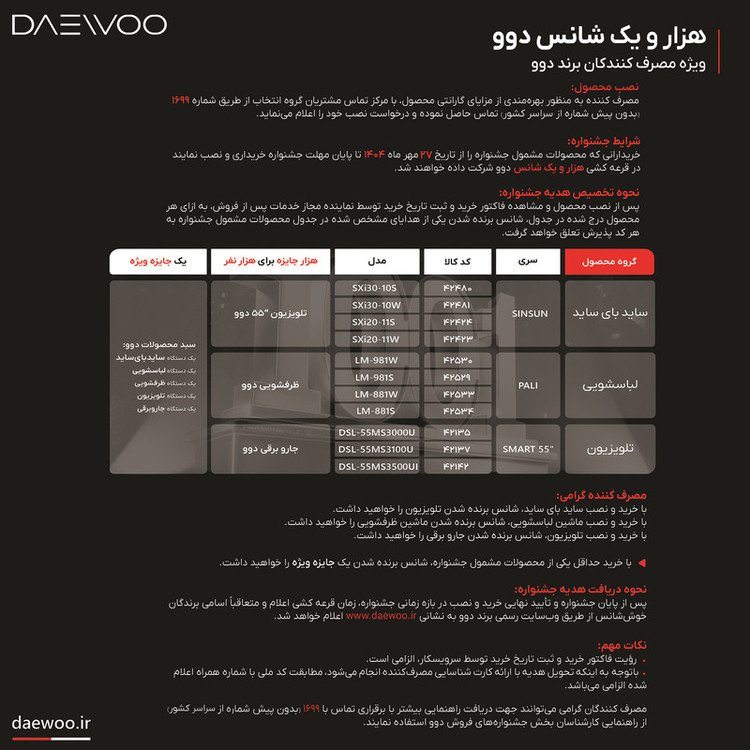 یخچال فریزر ساید بای ساید ۲۹ فوت دوو مدل SXi20-11W