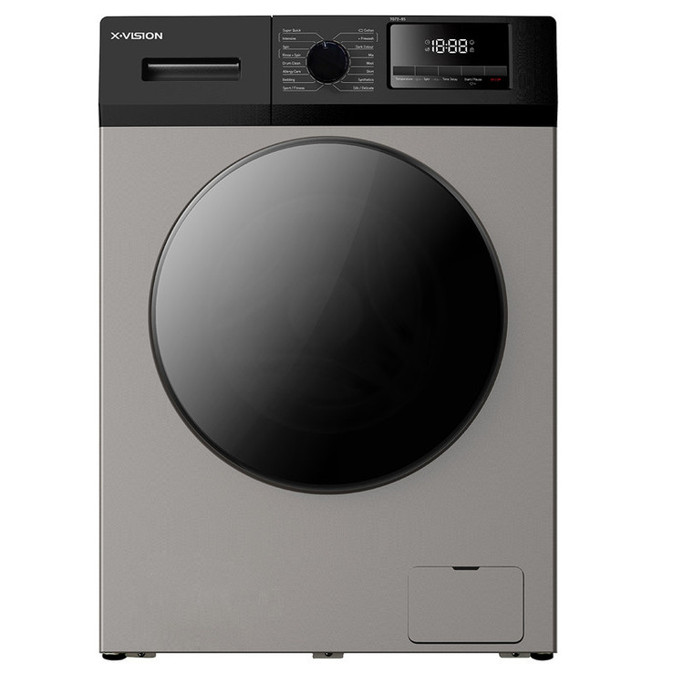 ماشین لباسشویی ایکس ویژن مدل TM84-ASBL ظرفیت 8 کیلوگرم