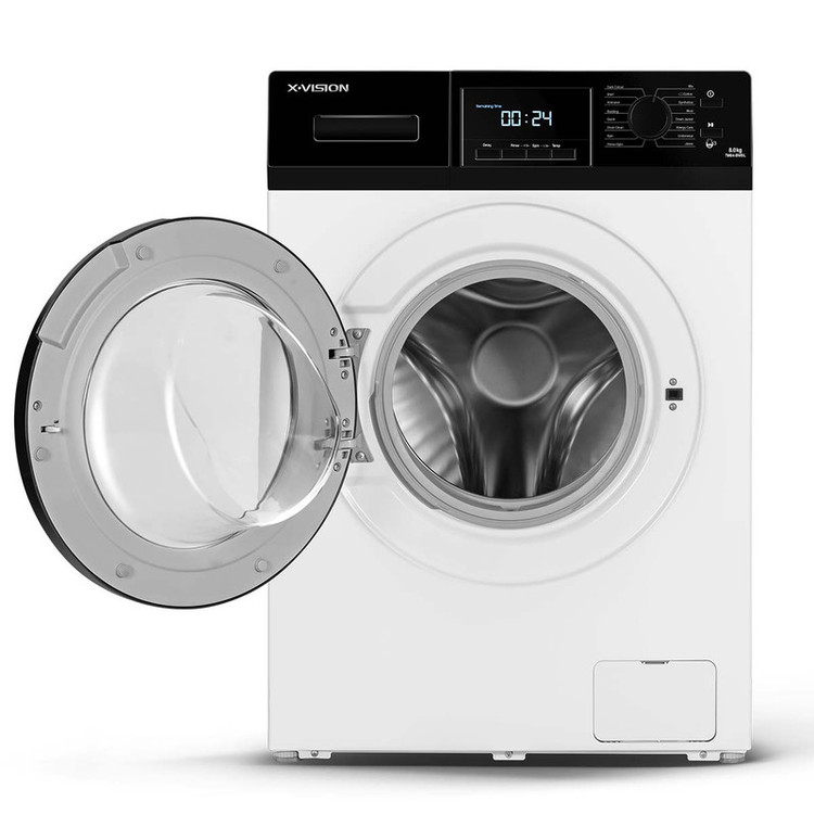ماشین لباسشویی ایکس ویژن مدل TM84-ASBL ظرفیت 8 کیلوگرم