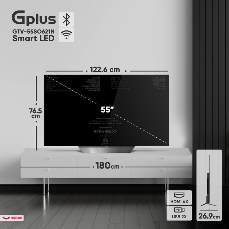 تلویزیون 55 اینچ اولد هوشمند جی پلاس مدل GTV-55SO631NO
