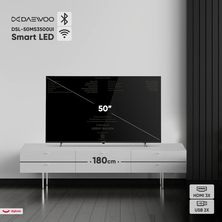 تلویزیون 50 اینچ ال ای دی هوشمند دوو مدل DSL-50MS3500