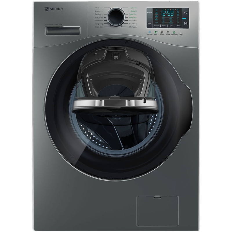 ماشین لباسشویی اسنوا مدل SWM-84608 ظرفیت 8 کیلوگرم
