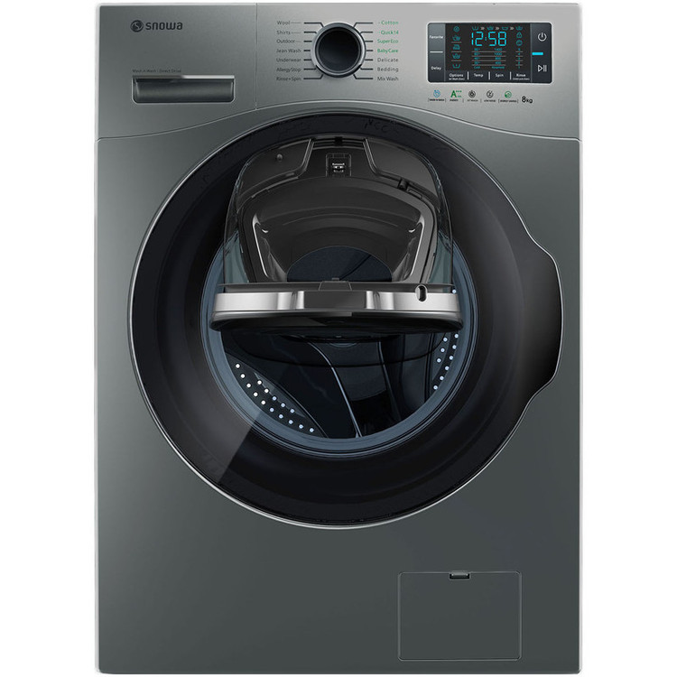 ماشین لباسشویی اسنوا مدل swm-84606 ظرفیت 8 کیلوگرم
