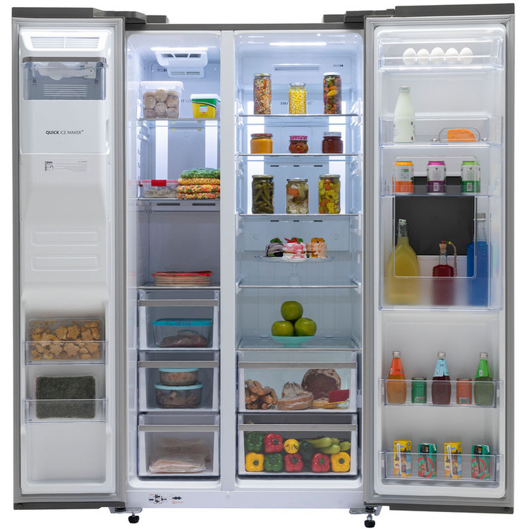 یخچال و فریزر ساید بای ساید 27 فوت اسنوا مدل SN8-2261SS