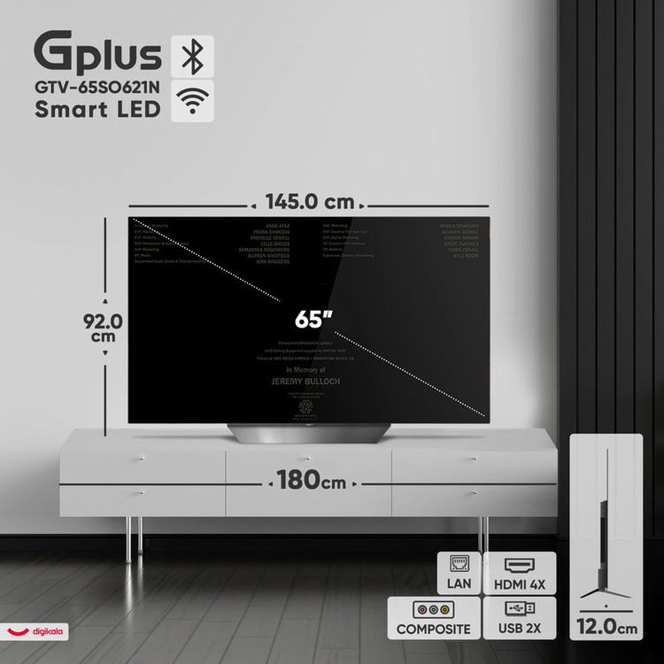 تلویزیون 65 اینچ اولد هوشمند جی پلاس مدل GTV-65SO631