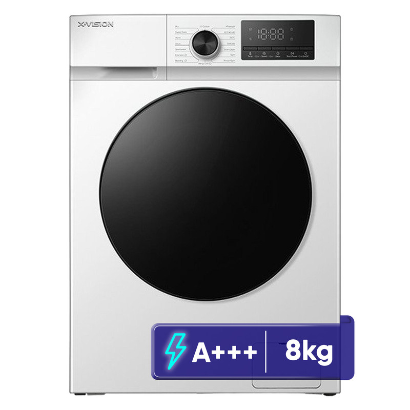 ماشین لباسشویی 8 کیلوگرم اتوماتیک ایکس ویژن مدل TF84-AWBL